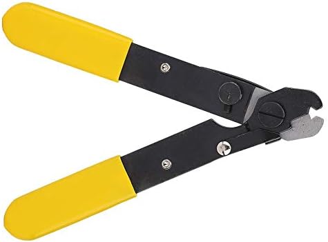 Fiber Optic Stripper Tool, Precision V-Shaped Blade Wire Stripper Pliers for 125um-250um Coating Removal, Handheld Cable Stripping Tool for Optical Fiber Maintenance
