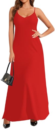 Damen Casual Rundhals Bodycon Wickelkleid Elegant Kirche Vintage Arbeit Bleistift Midi Kleider, Rot/Ausflug, einfarbig (Getaway Solids), XX-Large