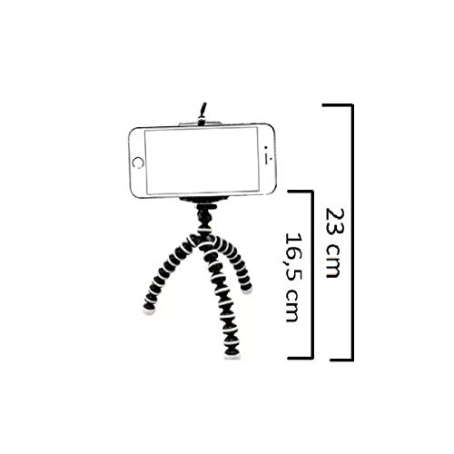 Mini Tripé Flexível com Clipe Ajustável para Smartphone