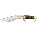 Down Under Knives RRR Red Rock Raptor Fixed Blade Knife with Leather Stacked Handles