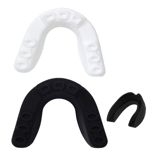 Alomejor Protège-Dents Pour Sports - Boxe, Football, Rugby - Modèle Squelette Noir Adulte