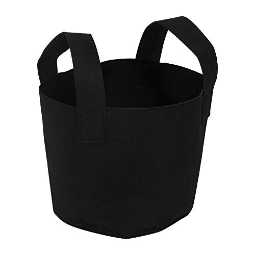 OEBUAFI Borsa per Piantare Giardino Contenitore per Vaso di Aerazione Pieghevole Resistente Al Freddo per Fragole Verdure Fiori - 10 Galloni per Balcone Giardino Domestico (18 x 21 cm (2 galloni))