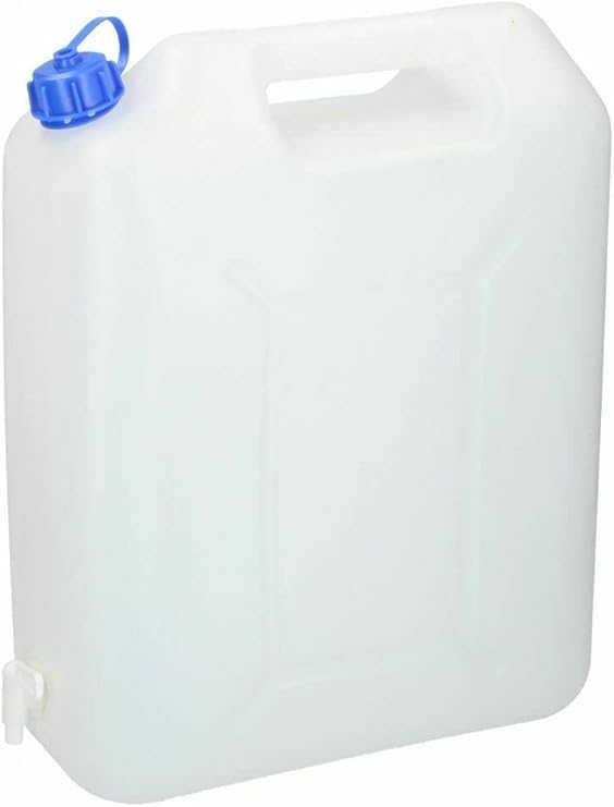 Muddy Hands 20 Litre Plastic Water Carrier with Tap & Handle Food Grade