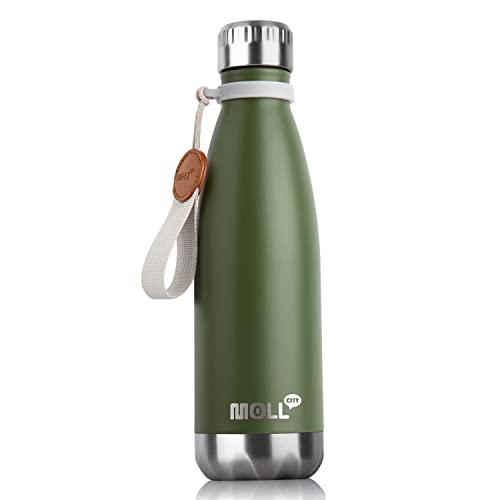 Image of 17oz Insulated Water Bottle,Stainless Steel Double Walled Vacuum,BPA Free