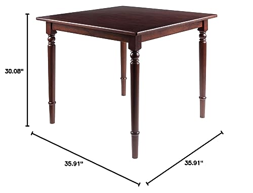 Winsome 94736 Mornay Dining Table, Walnut, 35" Square #TOP6