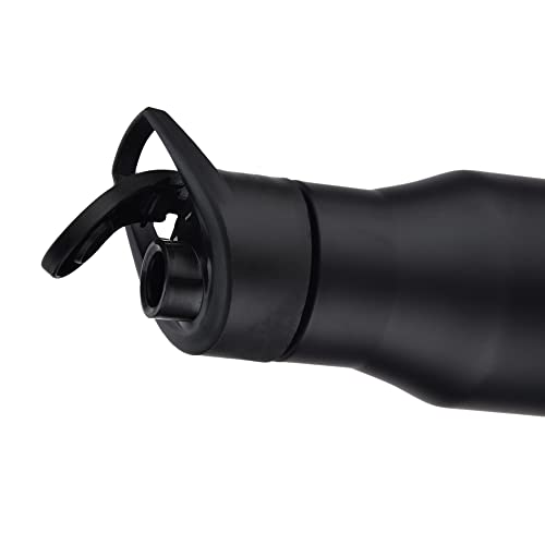 Image of TRIBBO Stainless Steel Water Bottle 1 Litre, Water Bottles for Fridge, School,Gym,Home,Office,Boys, Girls, Kids, Leak Proof(Black,1000 ML,Sipper Cap, Set of 1, Model-Diana)