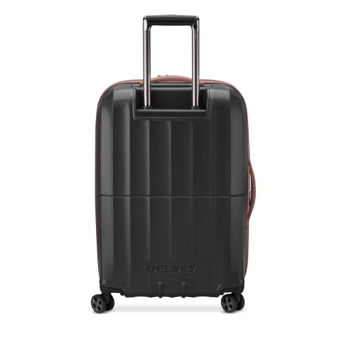Delsey Paris St. Tropez Hardside Expandable Luggage With Spinner Wheels, Black, 2-Piece Set (21/28) #TOP5