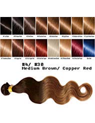 uSTAR Virgin Hair Body Wave One Bundle Brazilian Wavy Remy Human Hair Bleachable Dyeable Best Deal Ombre Two Tone Color #4/#30-20 Inch
