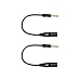 Audio 2000s E05101P2 1/4" TS to XLR Male 1 Feet Audio Cable (2 Pack)