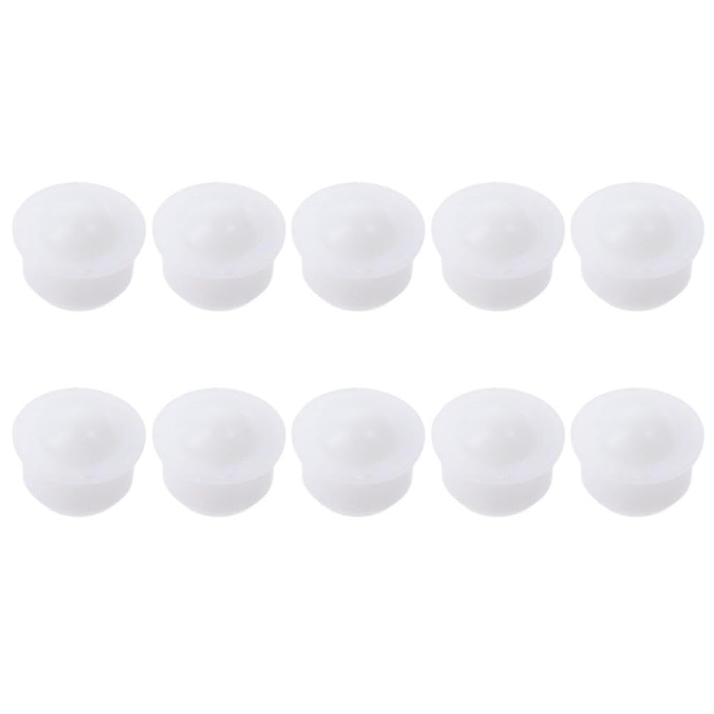 HOBBYIN 10 Pcs Ball Transfer Mini White Nylon Ball Bearing Unit Table Conveyor Roller Ball Furniture Wheelchair Hardware Accessory
