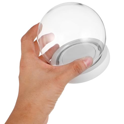 Cúpula para bola de nieve navideña y manualidades con base de madera protectora 5