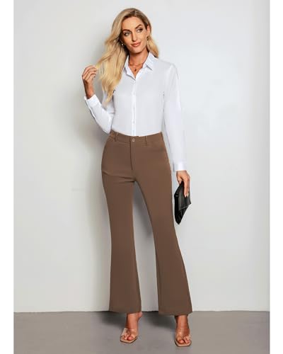 GRAPENT-Bootcut-Dress-Pants-for-Women-High-Waisted-Business-Causal-Elastic-Waist-Stretch-Flare-Work-Trousers-Dress-Pants 31ddQ2OYFYL