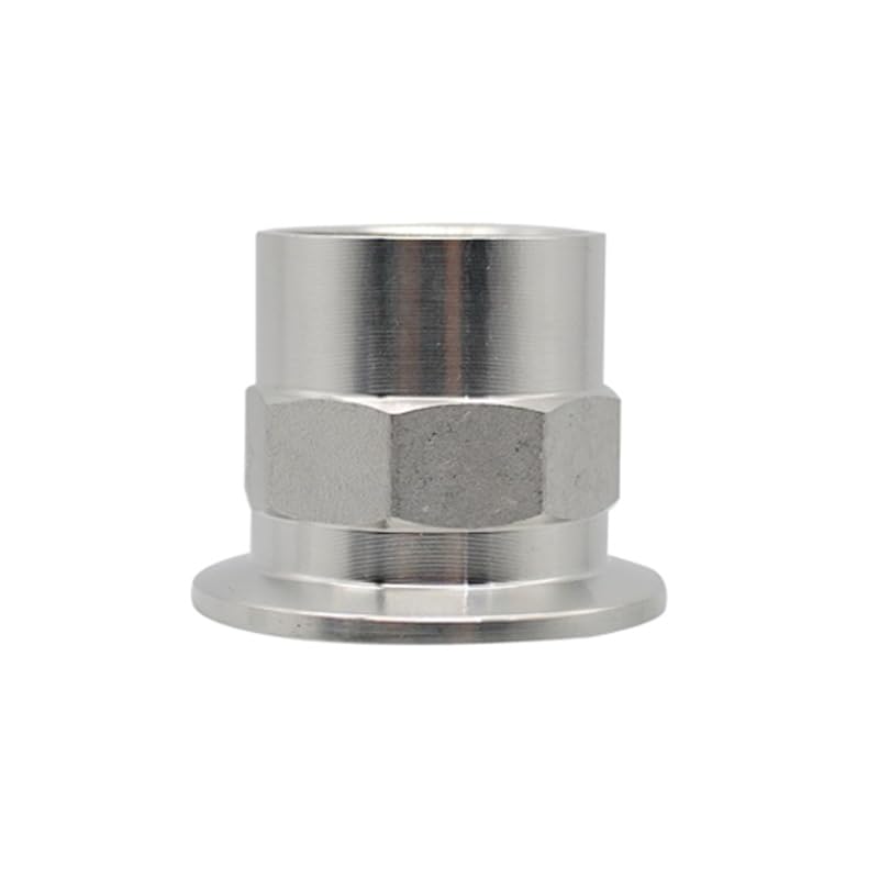 Adaptador hexagonal Tri Clamp de acero inoxidable con rosca 1" BSPT 6