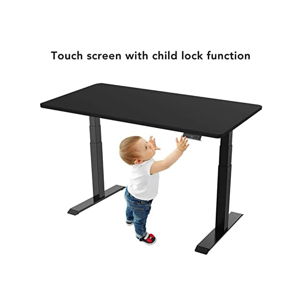 SANODESK Basic Line - elektrisch stufenlos höhenverstellbarer Schreibtisch mit Kollisionschutz, Memory-Steuerung und… – Bild 7
