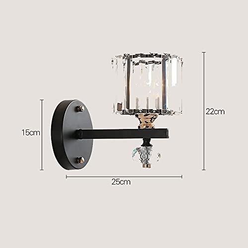 Chandelier E14 WQHPLMD de diseño en hierro negro y pantalla circular 5