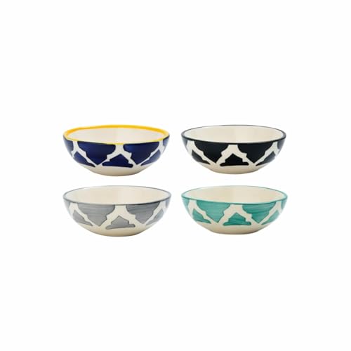 Image of Kitchen Counter Dip Bowls for Entertaining and Parties Easy to Stack, Serve, and Wash - Suitable for Daily Use and Quick Meals Lightweight - Housewarming Dishwasher Safe (Random, Set of 4)