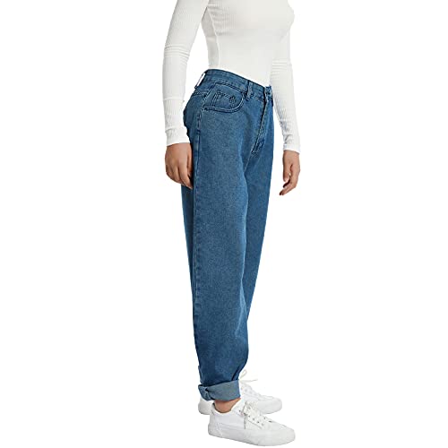 Women's Jeans-Casual Denim Pants Straight Wide Leg Cargo Jeans High Waisted Baggy Jeans for Women Teen Girls4