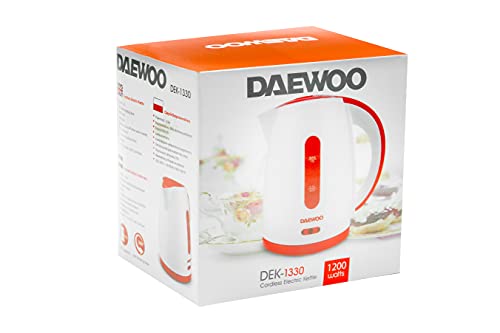 DAEWOO DEK-1330 Schnurloser Wasserkocher | 1L 1200W Wasserkocher | Schnurloses 360-Grad-Drehen – Bild 3