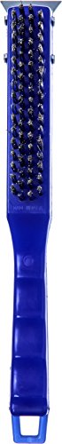 Image of SPARTA 4067200 Flo-Pac Plastic Kitchen Brush, Grill Cleaning Brush, Griddle Brush With Scraper For Kitchen, Restaurant, Home , 11.375 Inches, Blue, (Pack of 12)