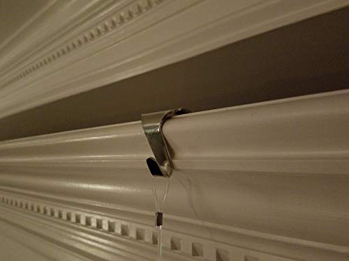 Art Display Systems ADS (Chrome/Silver) Large Molding Hook Kit with Looped Perlon Cord + Heavy Picture Hook by ART DISPLAY SYSTEMS