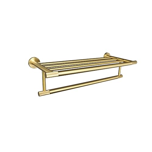 Barre serviette or brossé rack douche mural porte-serviette salle de bain suspendu