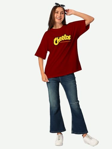 Image of Women's Letter Print Oversized Fit T-Shirt