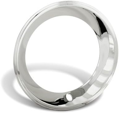 15x7 Stepped Edge California Chrome Plated Stainless Steel Beauty Trim Rings