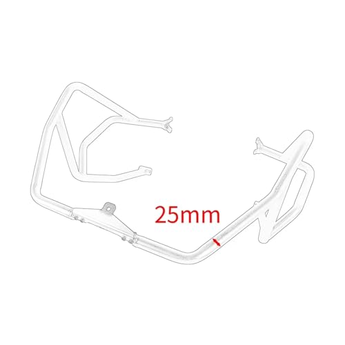 Eviter casse moteur Benelli TRK702 crash bar protection antichoc argent - 3