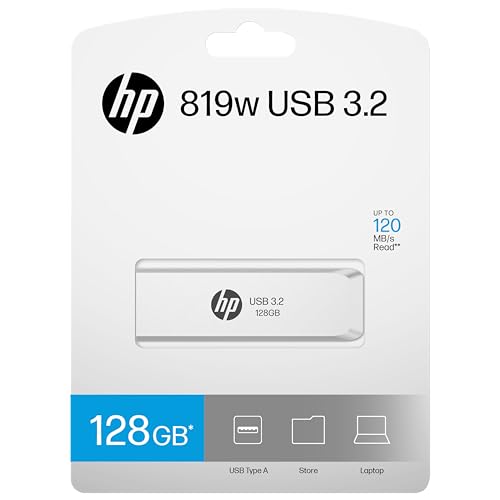 Image of HP 819w USB 3.2 Gen 1 Flash Drive 128GB Metal Case Read Speed up to 120MB /s