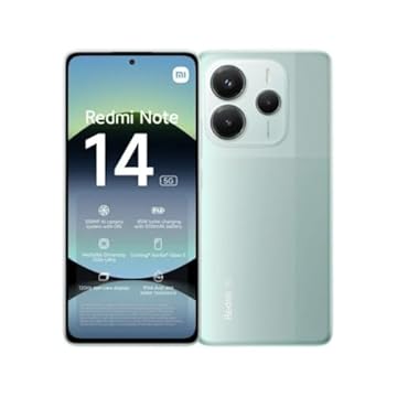 Smartphone Xiaomi Redmi Note 14 5G NFC Coral Green (Verde) 8GB RAM 256GB ROM (24094RAD4G)