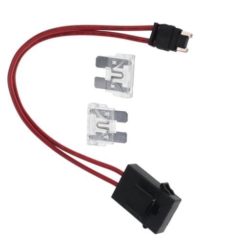 RKURCK Mini Car Holder Connector 25A, Blade Type Fuse Holder Heavy Duty 16AWG Wire Extension for Vehicle ATM