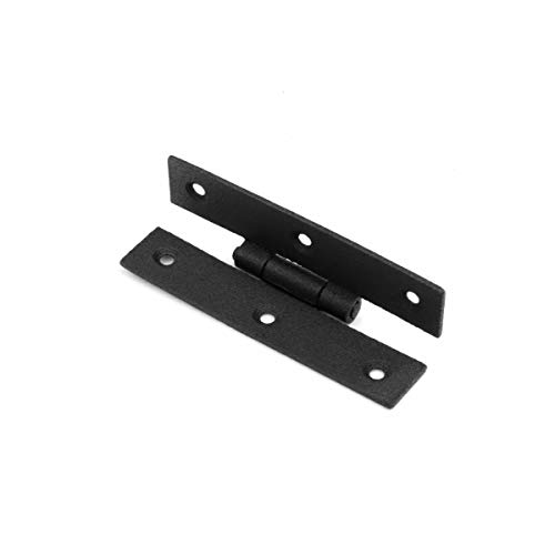 Renovators Supply Manufacturing H Cabinet Hinges 3 In. Black Wrought Iron Kitchen Cabinet Hinge With Hardware Pack Of 10 #TOP5