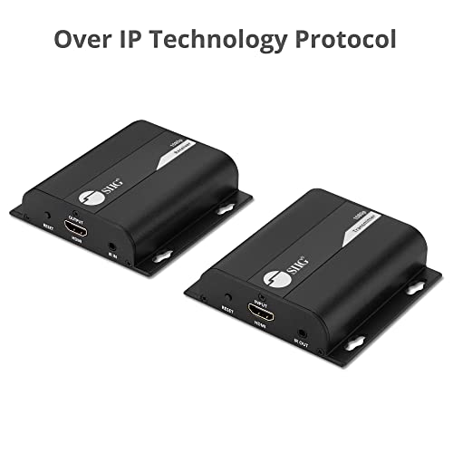 Siig 1080P Hdmi Extender Over Ip 394Ft - Hdmi Ethernet Extender, Hdbitt, Ir Extension, Hdcp, 1 To 1 Or One To Many, Tx & Rx Balun Kit (Ce-H26T11-S1) #TOP2