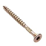 ACERO DE ALTA CALIDAD - Estos tornillos autorroscantes para madera de acero aleado con recubrimiento de zinc es una de las formas de recubrimiento resistente a la corrosión.