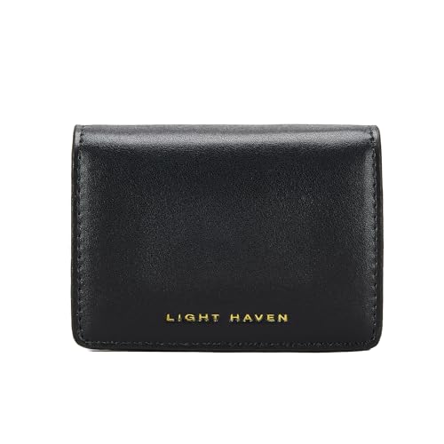 RFID Blocking Minimalist Business Card Holder Front Pocket Wallet (黑色)