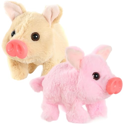 Peluche de cochon marche mignon électrique pour calmer les enfants - 5