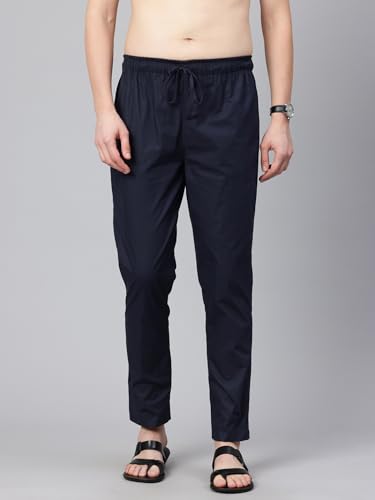 Image of Majestic Man Men's Regular Fit Mid Rise Casual Style Pure Cotton Pyjama Bottom