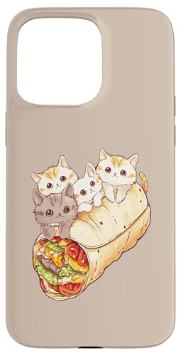 Burritos Y Gatos Divertido Diseño De Comida Mexicana Para Los Amantes De Los Gatos Carcasa para iPhone 15 Pro Max