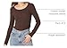 Amazon Essentials Sweater for Women, Long Sleeve Slim-Fit Rib Scoop Neck (Available in Plus Size), Pack of 2, Eggshell White/Espresso, 5X