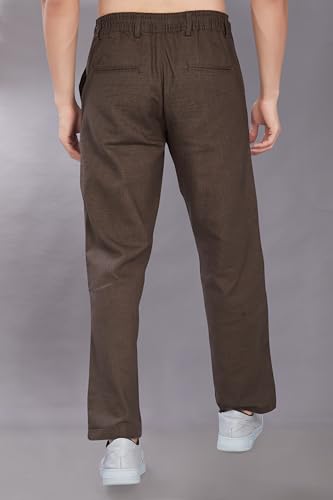 Image of DIVISIVE Men's Relaxed Fit Cotton Linen Blend Trousers