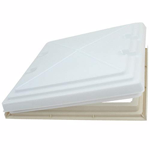 pro-Styling MPK Modell 42 420 Dachluke Dachfenster Dachhaube 40 x 40 cm Wohnwagen Wohnmobil Caravan Boot mit klappbarem Rahmen, Moskitonetz, Milchglashaube, Dauerlüftung, Top Qualität Made in Germany