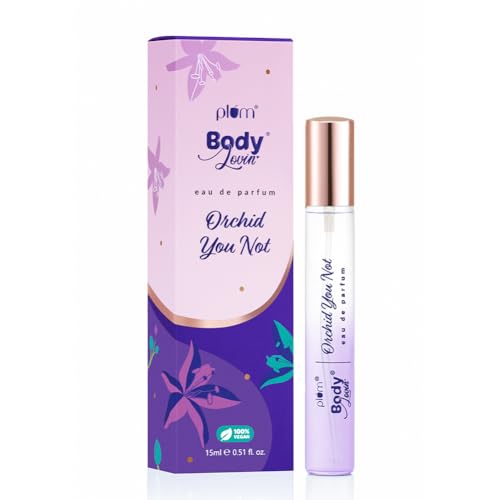 Plum BodyLovin’ Orchid-You-Not Perfume | Long Lasting & Premium Fresh Floral Fragrance | Luxury Perfume For Women | Red Apple, Freesia & Musk Notes | Travel-Friendly | High On Fun (15 ml)