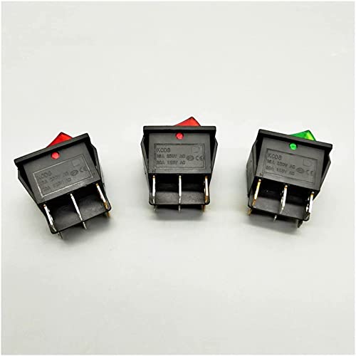 Interrupteur KCD8 6 broches 16a 250v double lampe avec capuchon étanche - 3