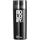 BOLDIFY - Fibras capilares, ocultan completamente la pérdida del cabello, 100% fibras de algodón no detectables, bote gigante de 28 g, engrosamiento instantáneo del cabello (Gris)