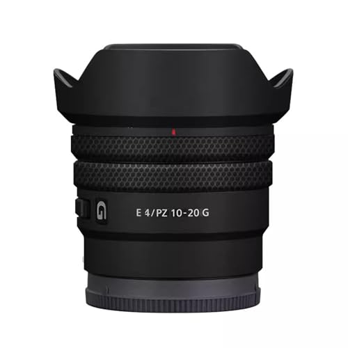 Autocollant Sony E PZ 10-20 mm F4 G protection vinyle noir mat
