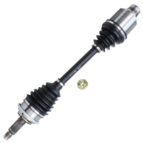 Image of Detroit Axle - Front 2pc Steering Knuckle CV Axle for Ford Fusion Mercury Milan Lincoln MKZ 2006 2007 2008 2009 2010 2011 2012 Passenger Side CV Axle Steering Knuckle & Wheel Bearing Hub Replacement