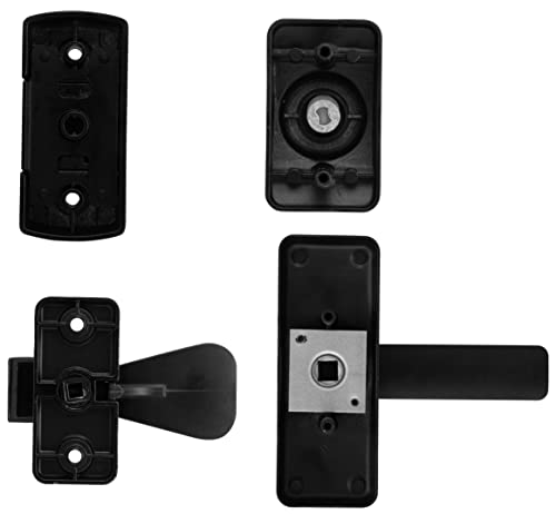 Ideal Security BKAJGLKMB Aj Modern Door Lever Set With Keyed Deadbolt Lock For Storm And Screen Doors thumb #2