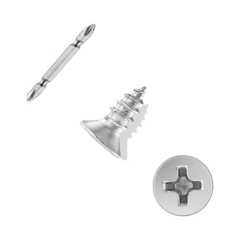 #8×1/2′′ Tornillo para madera 400 unidades acero inoxidable miniatura 1