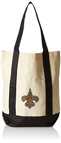 Sac fourre-tout New Orleans Saints en toile solide pour supporter NFL