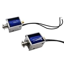 2PCS DC 5V 7 Mini Push Pull Linear Solenoid Electromagnet 5mm Stroke Open Frame Actuator Electric DC Magnet Solenoid